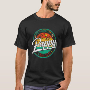Camiseta Mens Vintage Retro Promovido A Pappy Est 2023 Men