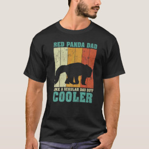 Camiseta Mens Vintage Retro Red Panda Pai Como Um Da Normal