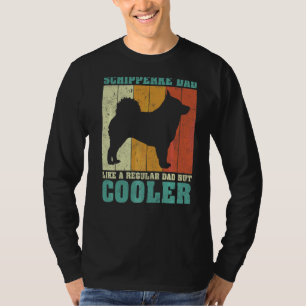 Camiseta Mens Vintage Retro Schipperke Pai Como Um D Regula