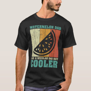 Camiseta Mens Vintage Retro Watermelse Pai Como Um D Regula