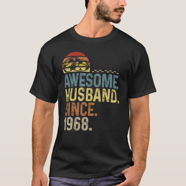 Camiseta Mens Vintage Rings Wedding Anniversary Awesome Hus (Frente)