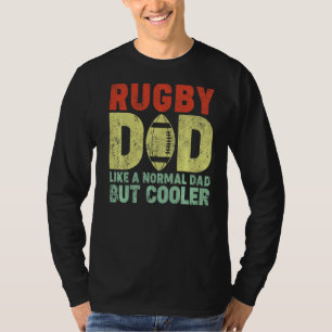 Camiseta Mens Vintage Style Rugby Pai Como Um Rug De Pai No