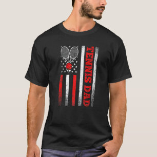 Camiseta Mens Vintage Tênis Pai American Flag Sport Padre