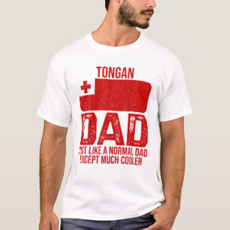 Camiseta Mens Vintage Tongan Pai Tonga Bandeira do Pai