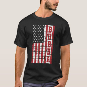 Camiseta Mens Vintage U.A. Bandeira Americana Bubba 60th Pa