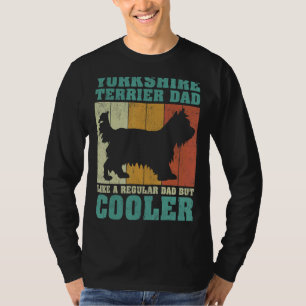 Camiseta Mens Vintage Yorkshire Terrier Pai Como Um Normal
