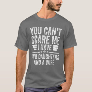 Camiseta Mens, você não pode me assustar, eu tenho duas f