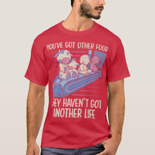 Camiseta Mens Você tem outra dieta vegetariana comida