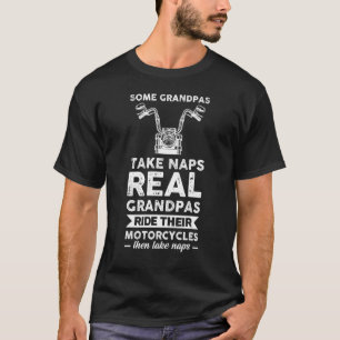 Camiseta Mens Vovô Levam Naps Biker