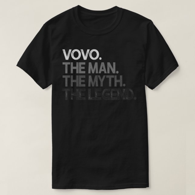 Camiseta Mens Vovo Man The Myth Legend (Frente do Design)