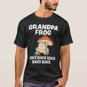 Camiseta Mens Vovô Sapo Animal Pun Amphibian Toad F