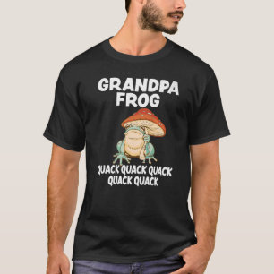 Camiseta Mens Vovô Sapo Animal Pun Amphibian Toad F