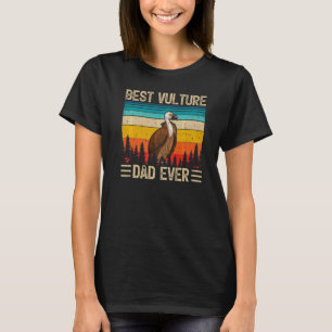 Camiseta Mens Vulture Bird Vintage Melhor Pai Abutre Já