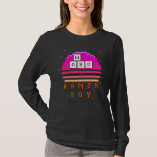 Camiseta Mens Wasd É o que me move Videos games de computad