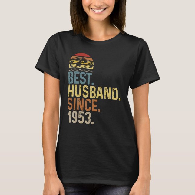 Camiseta Mens Wedding Anniversary World Best Husband Since  (Frente)