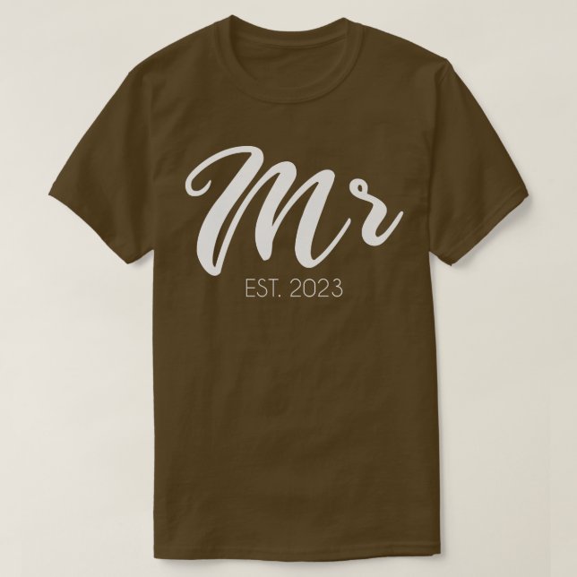 Camiseta Mens Wedding Matching Gifts Sr. (Frente do Design)