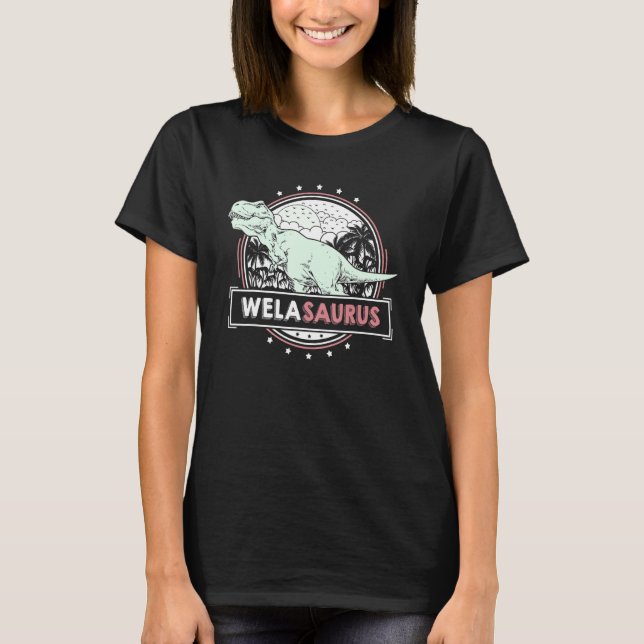 Camiseta Mens WelaSaurus Wela ideal para Mulheres Dia de as (Frente)