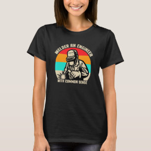 Camiseta Mens Welder Um Engenheiro Com Soldadura De Senso C