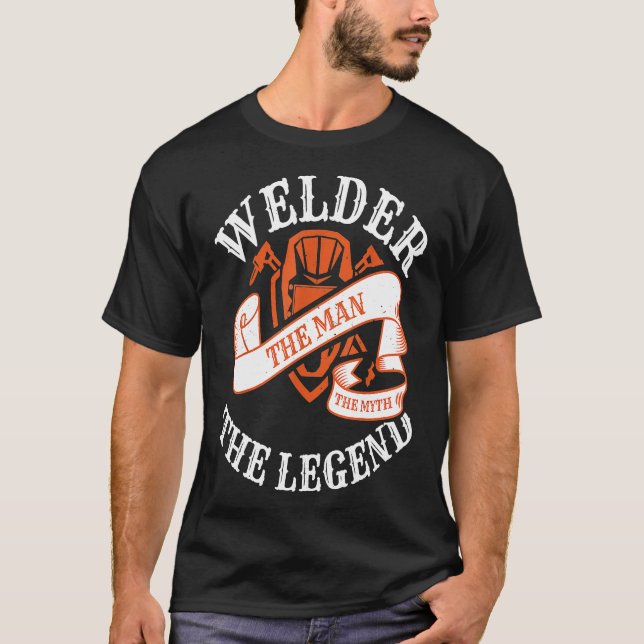 Camiseta Mens Welder Welding Expert Welding Master (Frente)