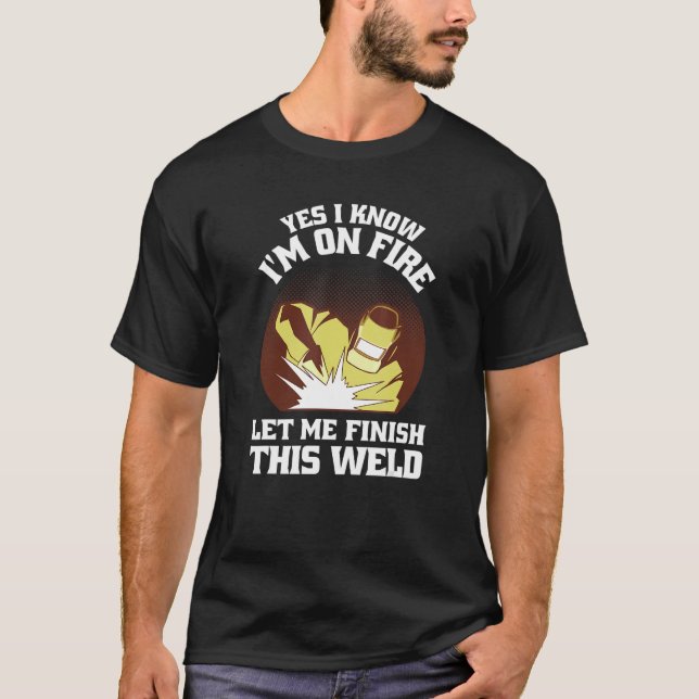 Camiseta Mens Welder worker Locksmith Craftsman Welding mac (Frente)