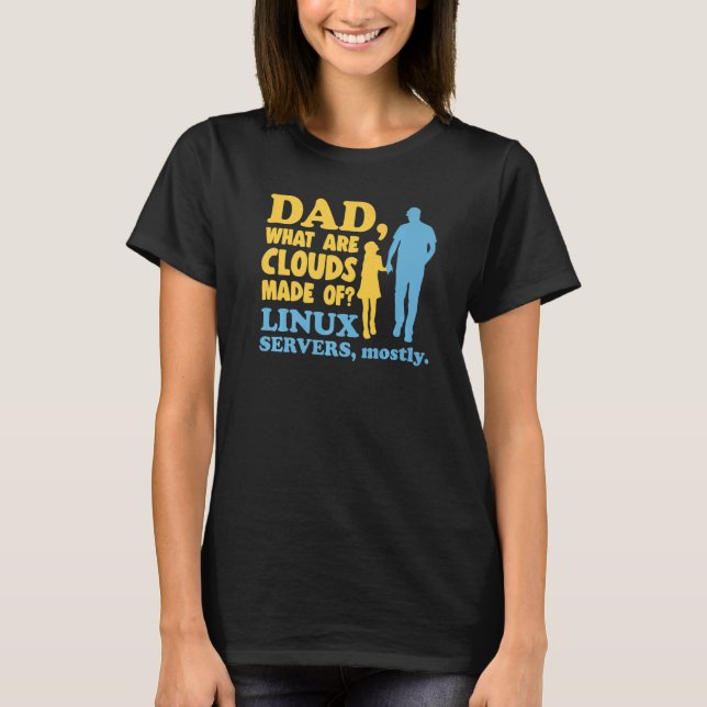 Camiseta Mens What Are Clouds Made Of  Linux Cloud Computin (Frente)
