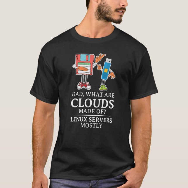 Camiseta Mens What Are Clouds Made Of  Linux Cloud Computin (Frente)