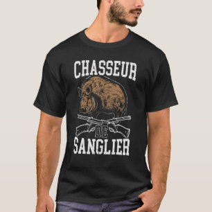 Camiseta Mens Wild boar hunter humour hunter  hunter