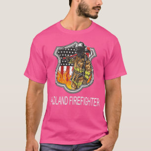 Camiseta Mens Wildland Firefire Rescuter Red Line Wil