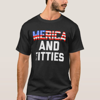 Camiseta Mens Womens 4 de julho Gift Funny Merica