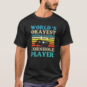 Camiseta Mens Words Okayest Cornhole Player 1