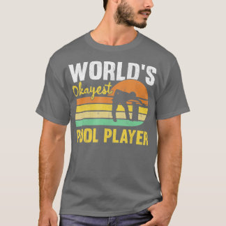 Camiseta Mens Words Okayest Piscina Player Retro Funny Bill