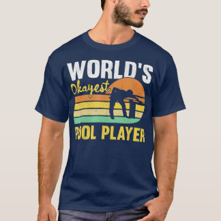 Camiseta Mens Words Okayest Piscina Player Retro Funny Bill