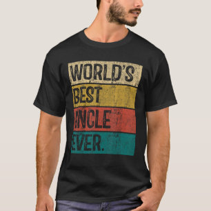 Camiseta Mens World O Melhor Tio Ever Vintage Pai Pai