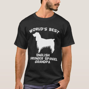 Camiseta Mens Worlds Best English Springer Spaniel Avô