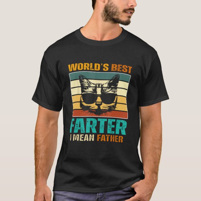 Camiseta Mens Worlds Best Farter I Mean Father Best Dad Eve (Frente)