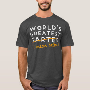 Camiseta Mens World's Best Farter I Mean Padre's Da