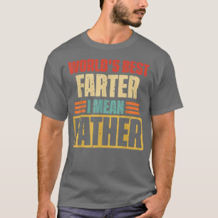 Camiseta Mens World's Best Farter, quero dizer Padre Retro