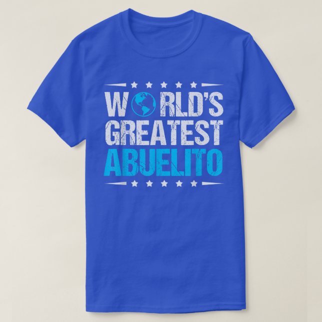 Camiseta Mens World's Greatest Abuelito  (Frente do Design)