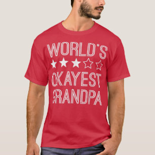 Camiseta Mens Worlds Okayest Vovô Engraçado Vovô