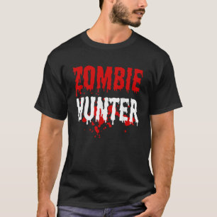 Camiseta Mens Zombie Hunter Scary Halloween