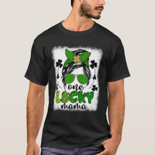 Camiseta Mensageiro Bun Leopard Dia de São Patrício Uma Mãe