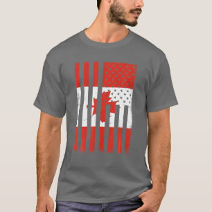 Camiseta Mensageiro Canadiano Mãe Feliz Dia do Canadá Bande