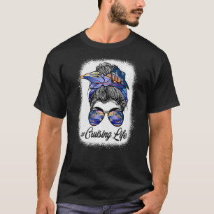 Camiseta Mensageiro de Cruzamento de Cabelo de Bordo com Cr