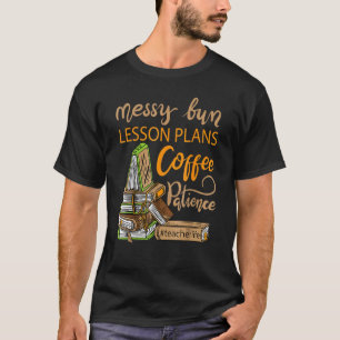 Camiseta Mensageiro de Lição Planos de Café Professor de Pa