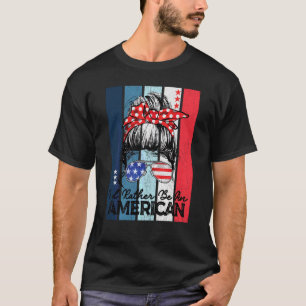 Camiseta Mensageiro Dos Eua Bandeira Mulheres 4 De Julho I