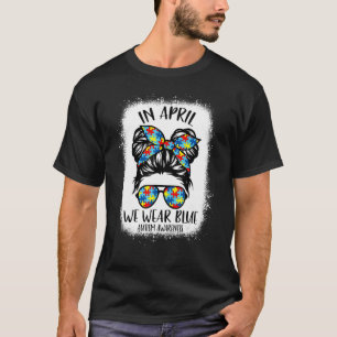 Camiseta Mensageiro Em Abril Vestimos Autismo Azul Sensibil