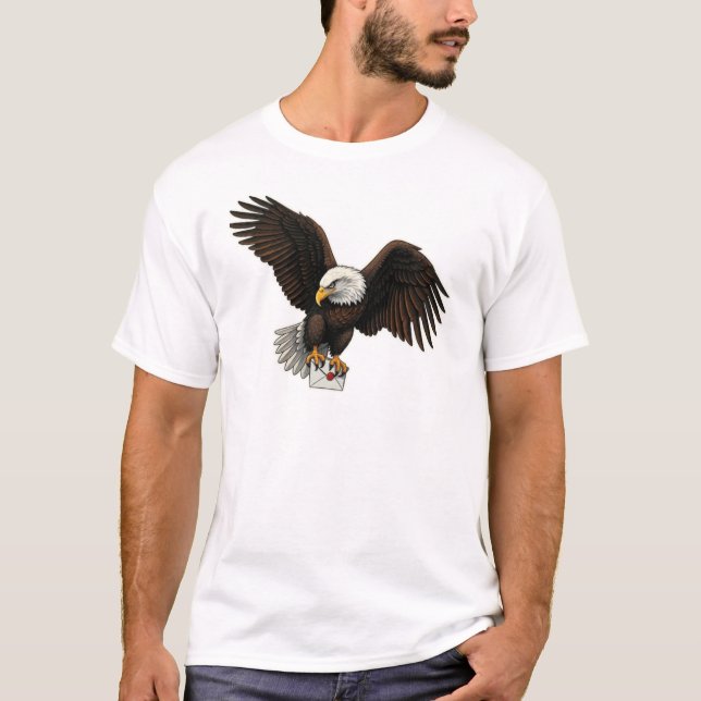 Camiseta Mensageiro Majestoso: Eagle Sticker T-Shirt (Frente)