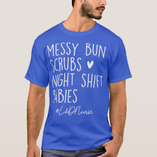 Camiseta Mensageiro Scrubs Night Shift Labs & Delivery L&D