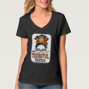 Camiseta Mensageiro Um Agradável Moma Queda Autumn Thanksgi