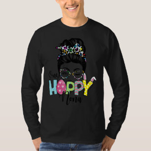 Camiseta Mensagem Bun Hair One Hoppy Nona Bunny Felz pascoa